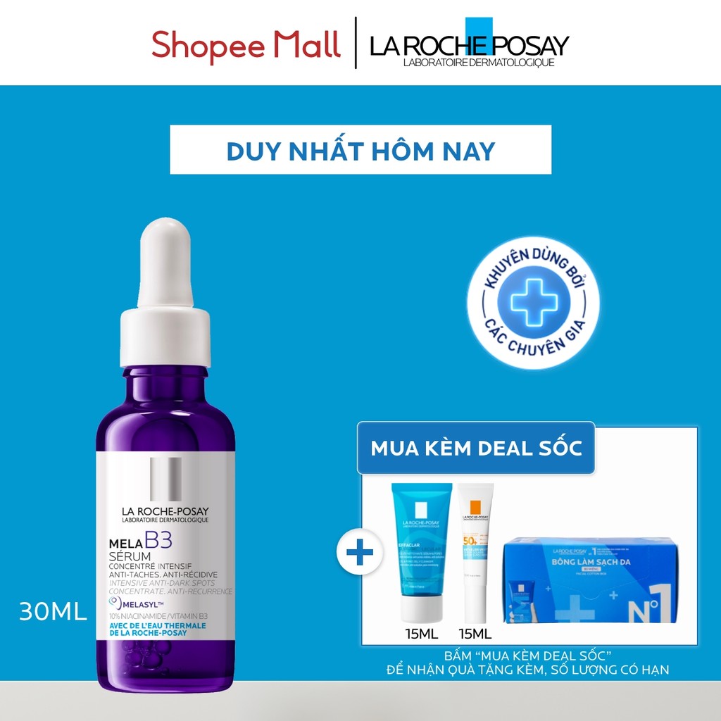 Dưỡng chất giảm thâm nám và dưỡng sáng toàn diện La Roche-Posay Mela B3 serum 30ml