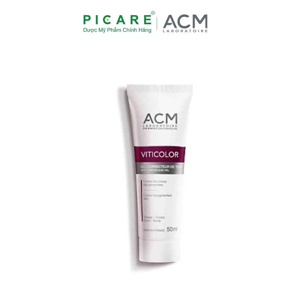 Gel che khuyết điểm chàm, bạch biến ACM Viticolor Skin Camouflage Gel 50ml