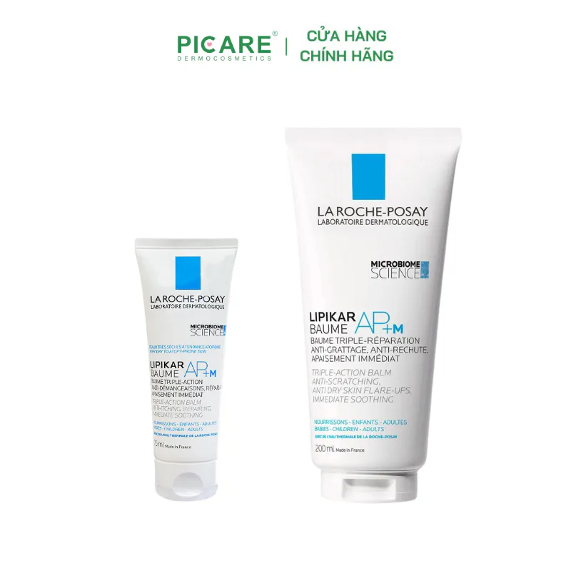 Kem dưỡng giảm ngứa cấp ẩm cho da khô, cơ địa La Roche Posay Lipikar Baume AP+ (75ml - 200ml)