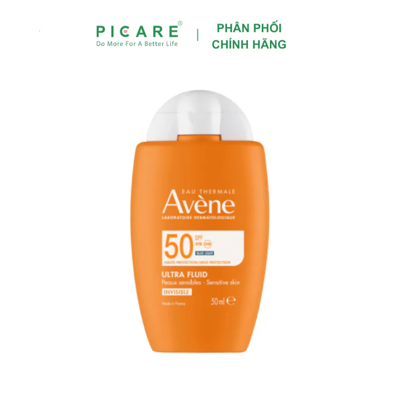 Kem chống nắng quang phổ rộng cho da thường da khô nhạy cảm Avène Protection Fluid 50+ Blue Light 50ml